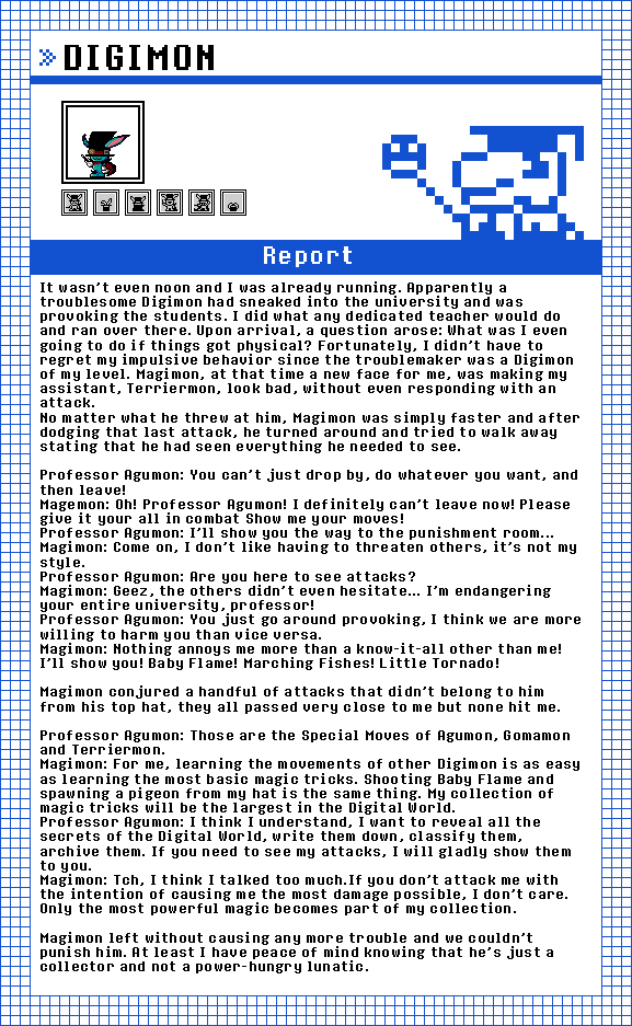 Digifake 05 - Magimon (Report) by oo00Mike00oo on DeviantArt