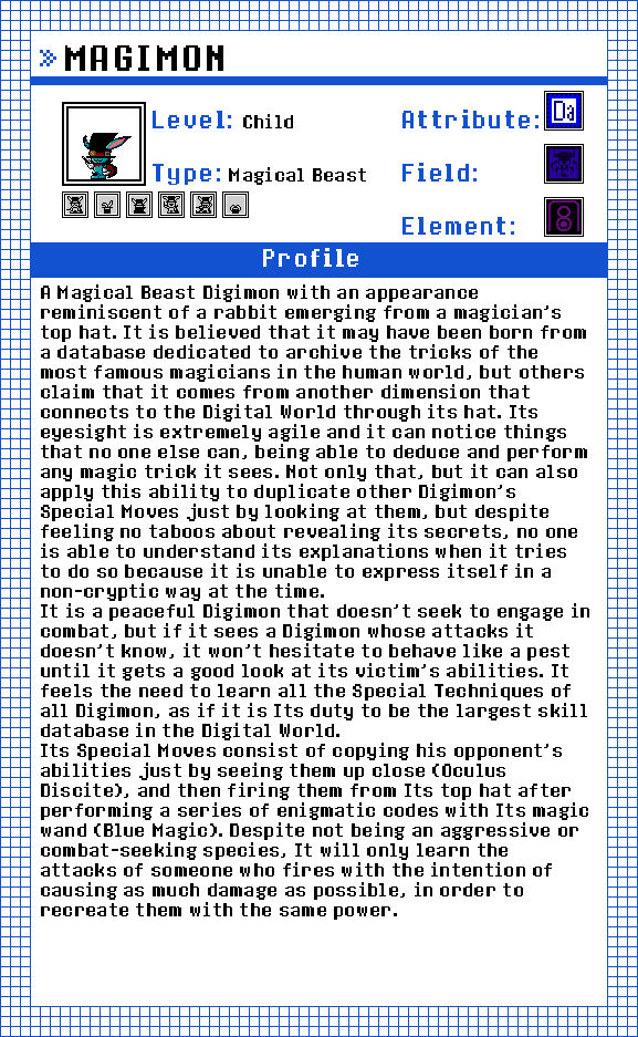 Digifake 05 - Magimon (Profile) by oo00Mike00oo on DeviantArt