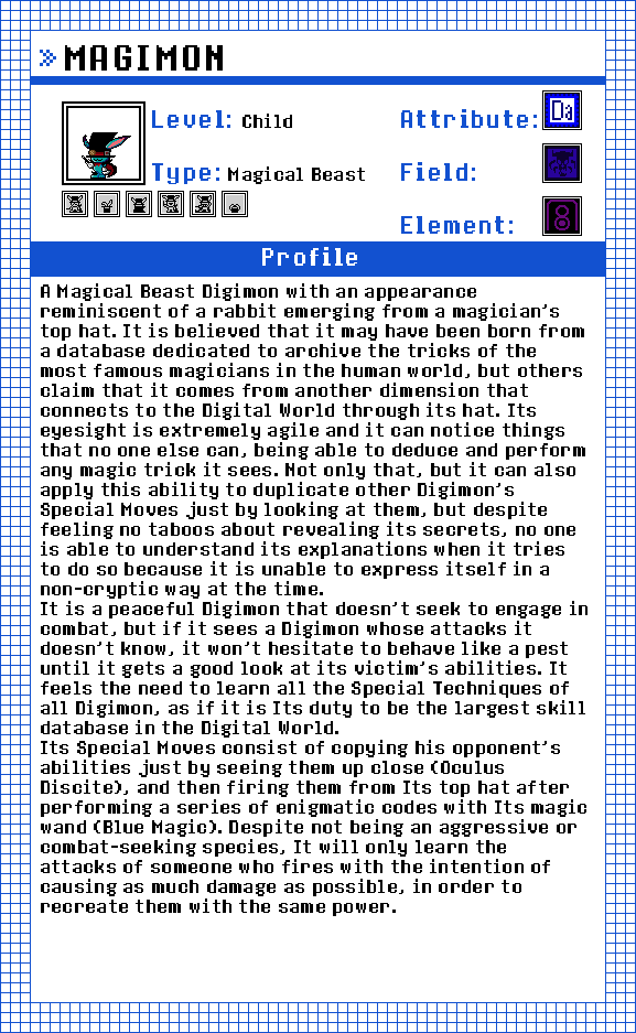 Digifake 05 - Magimon (Profile) by oo00Mike00oo on DeviantArt