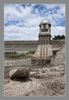 Old river dam