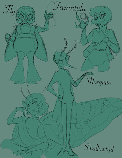 Disney Insects Deviantart Insect sketches by Honeybeets on DeviantArt