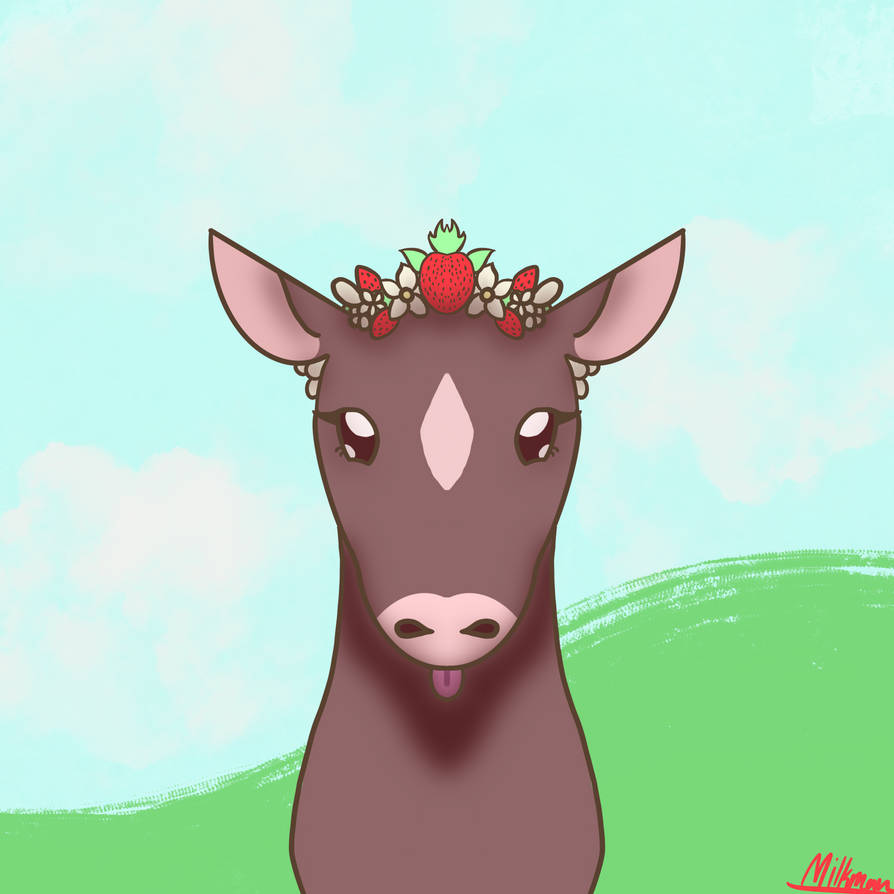 Look at you, Strawberry Cow! by TheRabbitFollower on DeviantArt