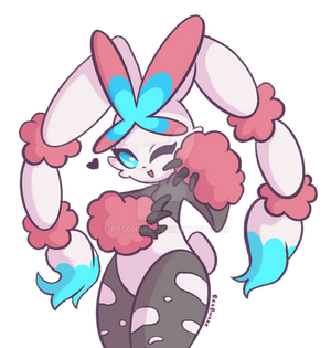 Mega Lopunny x Sylveon Adopt Bonus Art