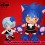 chibi Miku and Yoru plush version