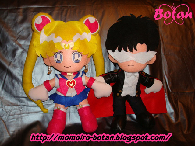 Sailor Moon and Tuxedo Kamen plush version