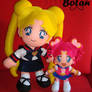 Usagi and Sailor ChibiChibi plush version