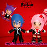 chibi Amu and Ikuto plush version