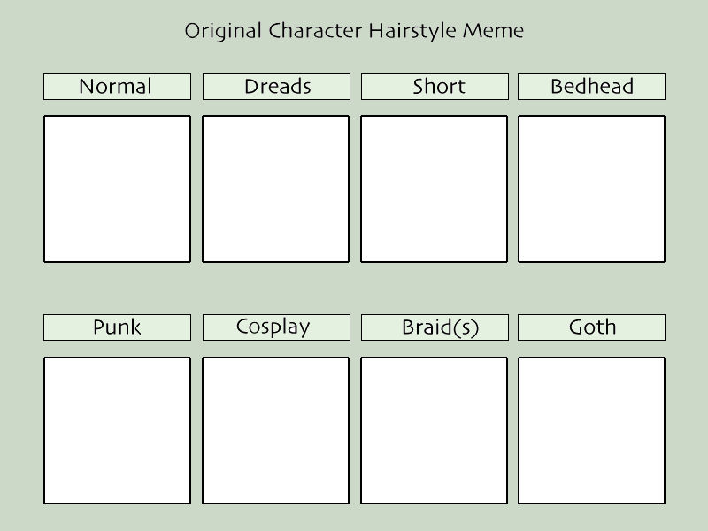 Hairstyle Meme Template by AutumnEmbers on DeviantArt