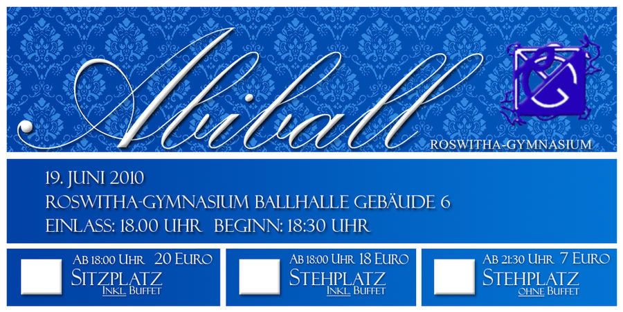 Abiball Eintrittskarte by Demirsar on DeviantArt