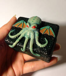 Cthulhu Inspired Polymer clay box