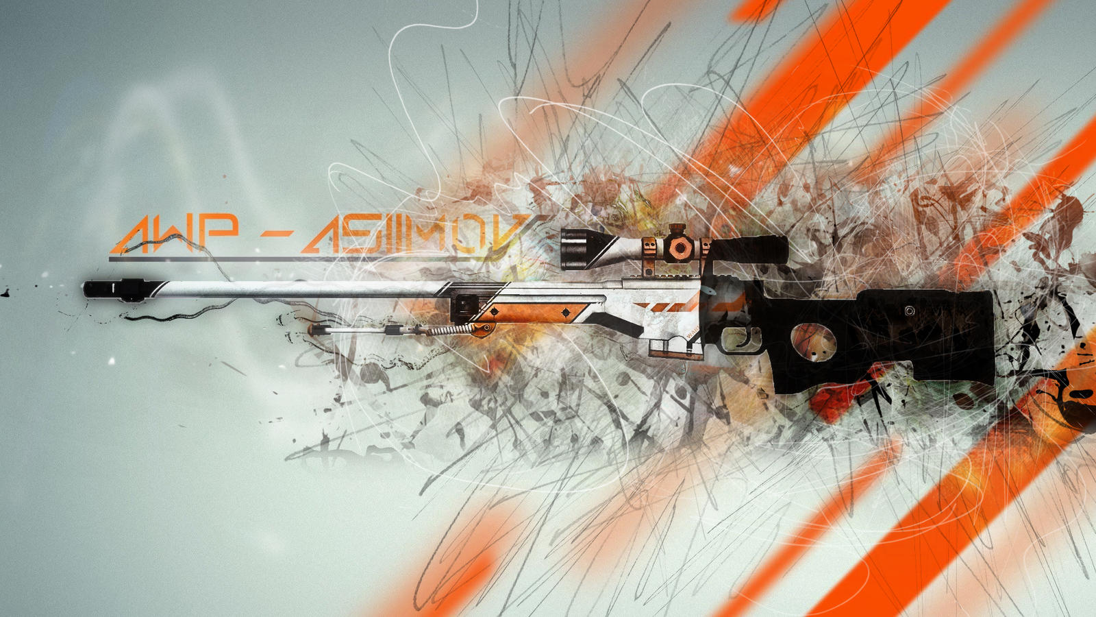 AWP ASIIMOV CS:GO FANART by Seabait on DeviantArt