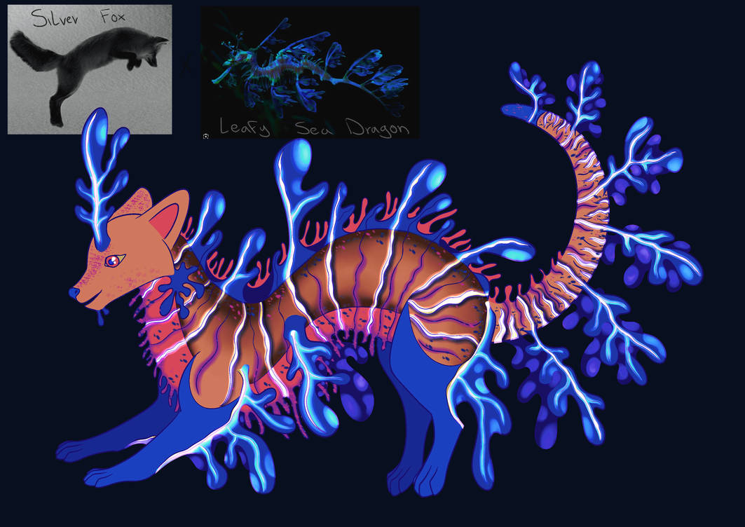 Fox Dragon Deviantart Leafy Silver Fox Dragon: Nighttime by DanaLoArt on DeviantArt