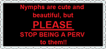 Nymphs rant stamp by SticcatheStickGod