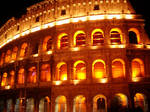 The Illuminated  Colosseum by Dieffi