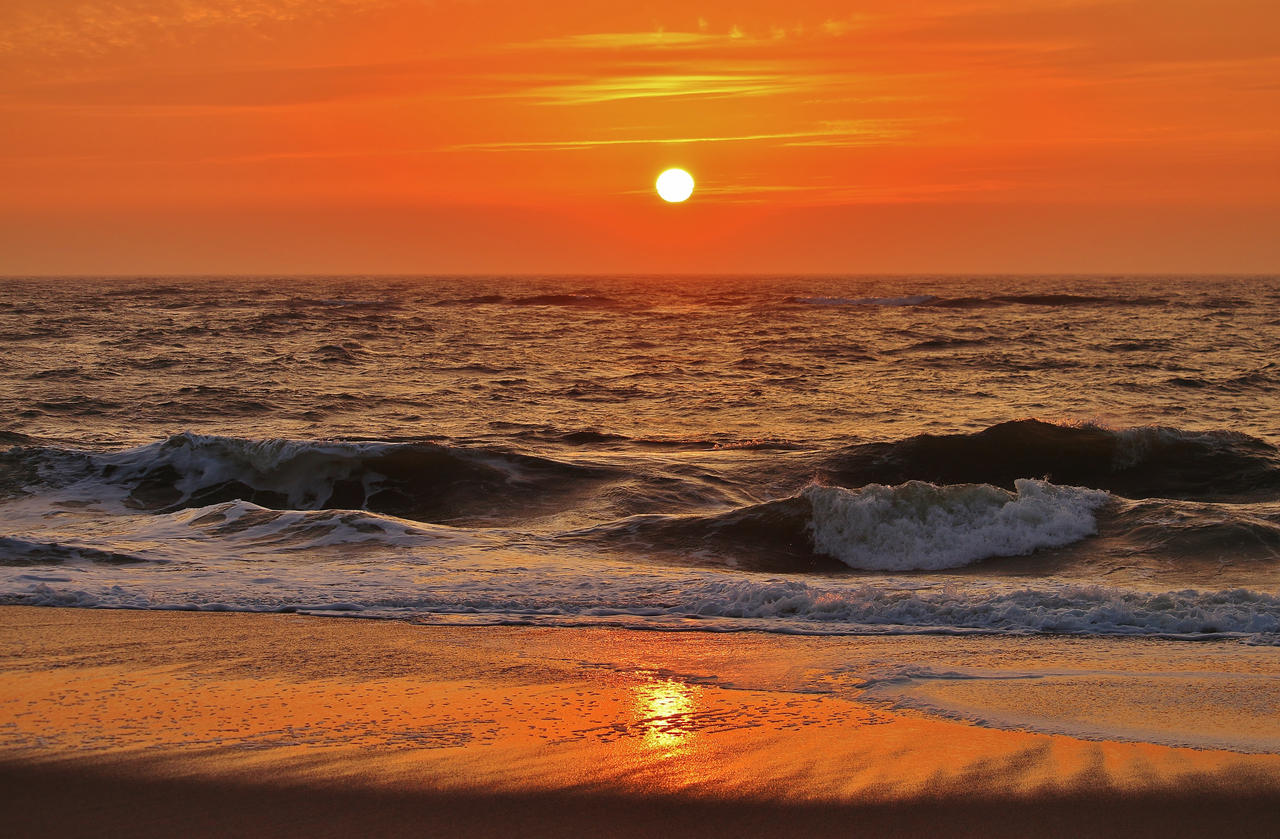 NORTH SEA SUNSET