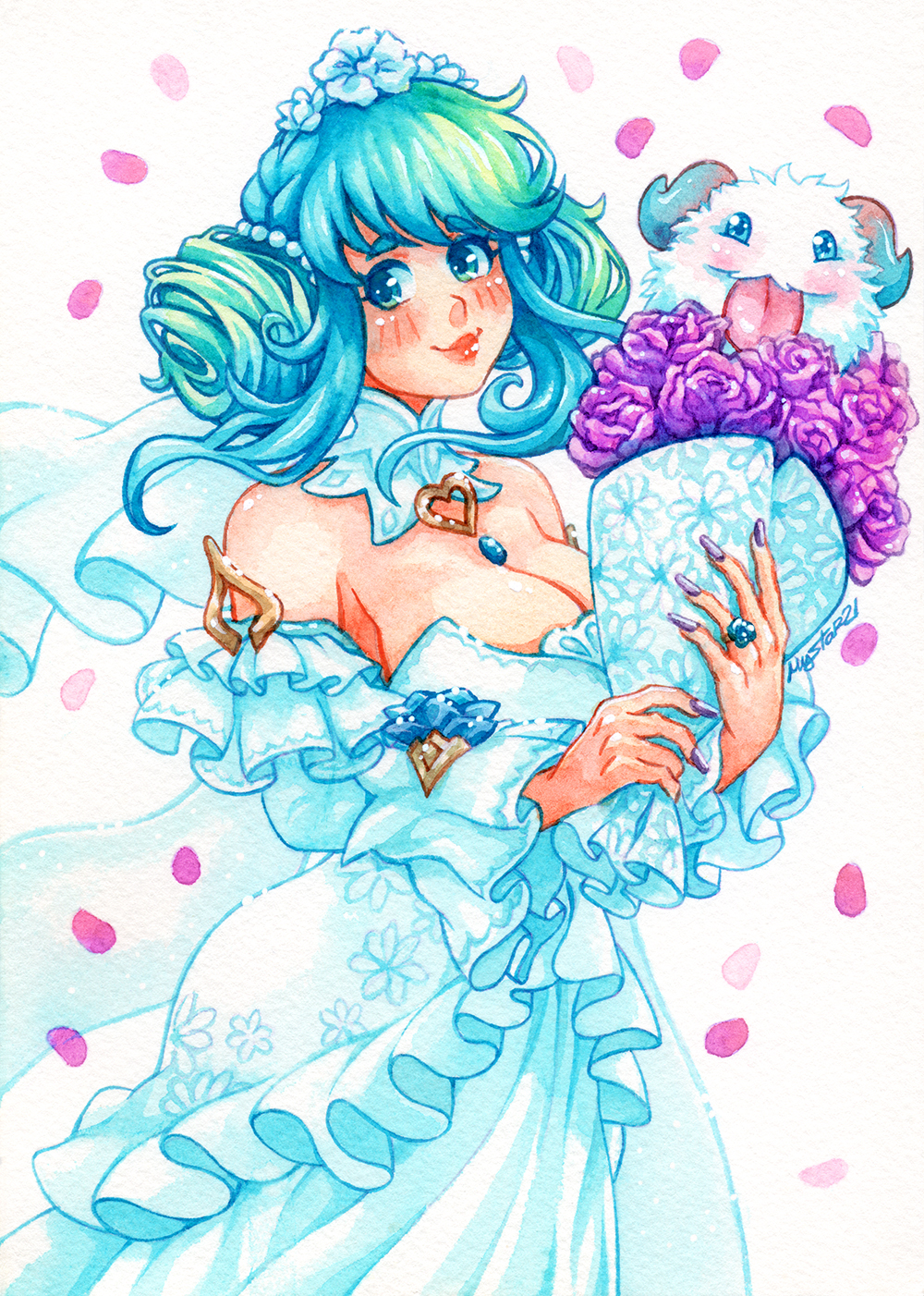 Crystal Rose Sona by Mystar21 on DeviantArt