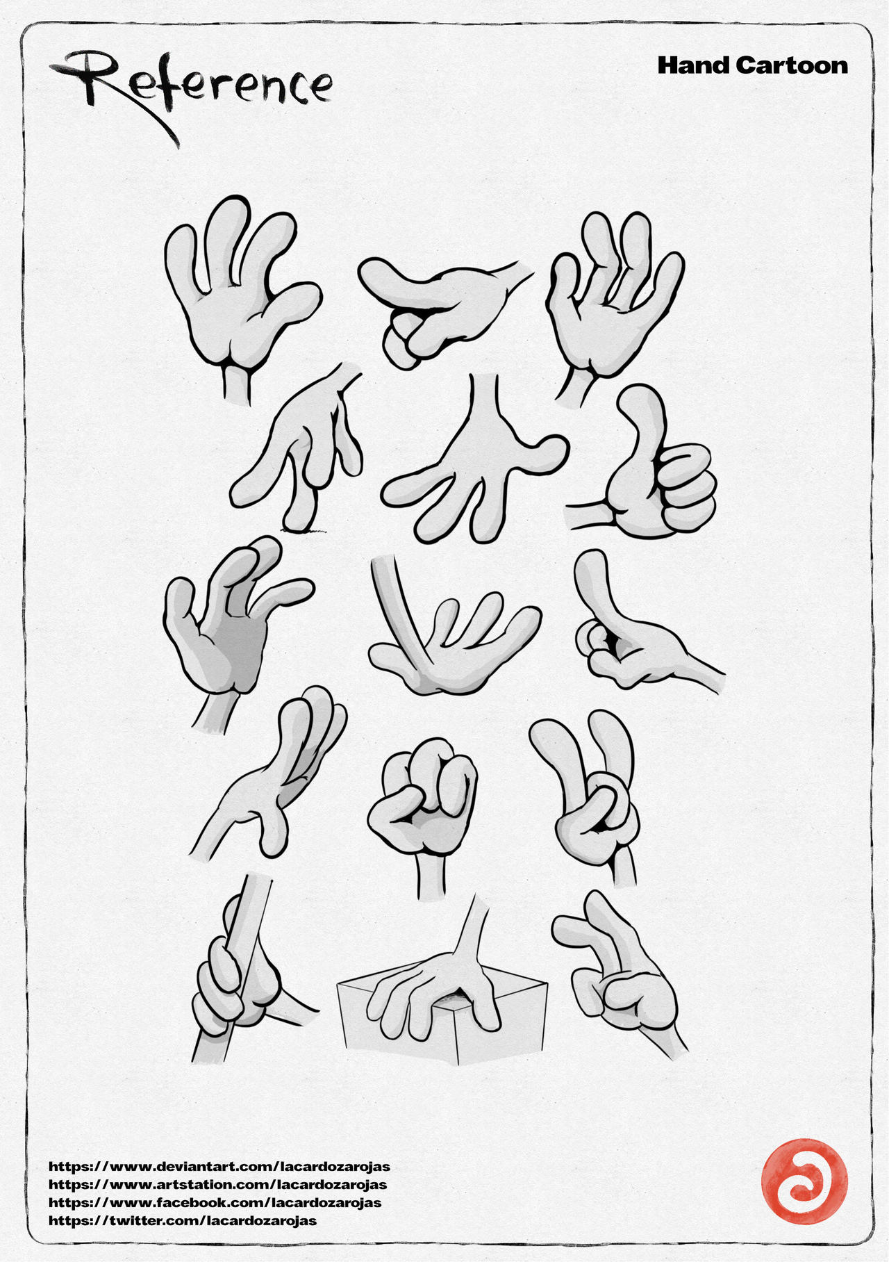 Reference: Hand Cartoon by LACardozaRojas on DeviantArt