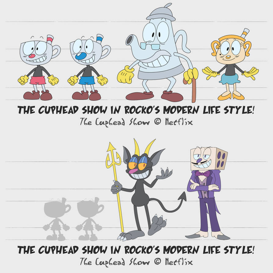 The Cuphead Show but in RML Style (Model Sheet) by LACardozaRojas on ...