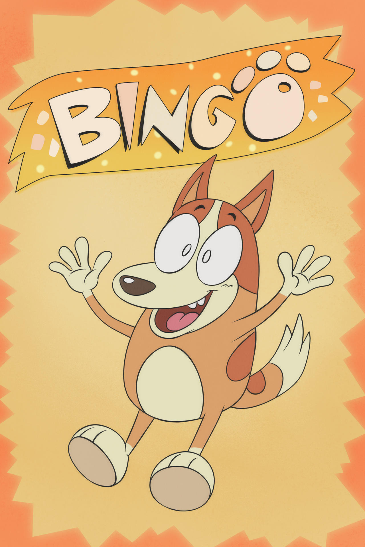 Poster of Bingo from Bluey in RML style by LACardozaRojas on DeviantArt