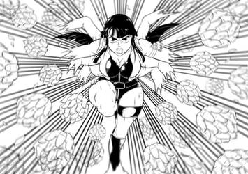 Nico Robin using Rankyaku!! by Shinjojin on DeviantArt