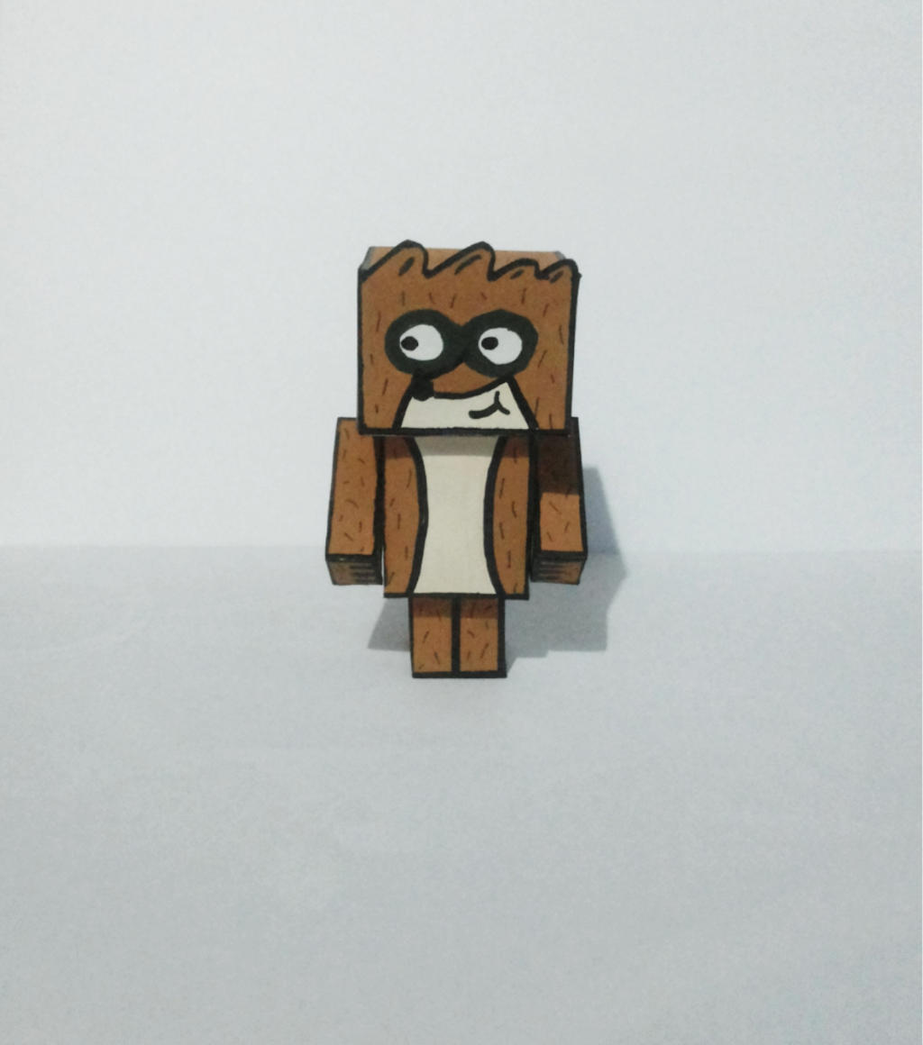 Rigby Papercraft by laleskaugel on DeviantArt