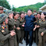 Kim Jong Un with girls