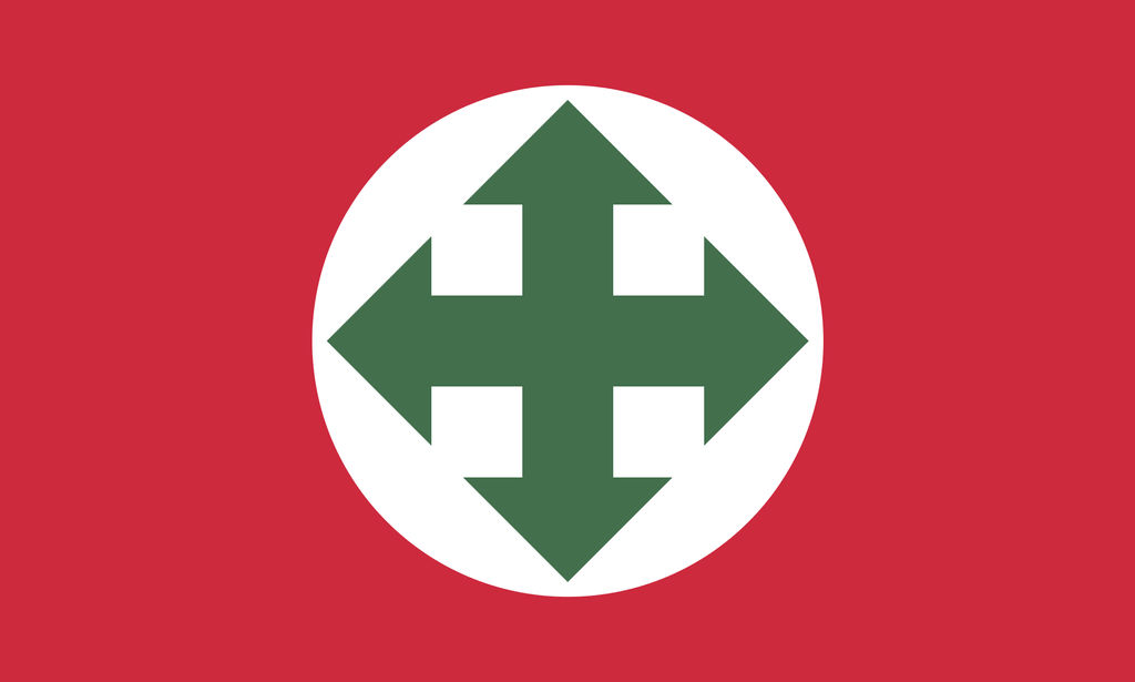 Arrow Cross Party flag 1937 to 1942 by ShitAllOverHumanity on DeviantArt
