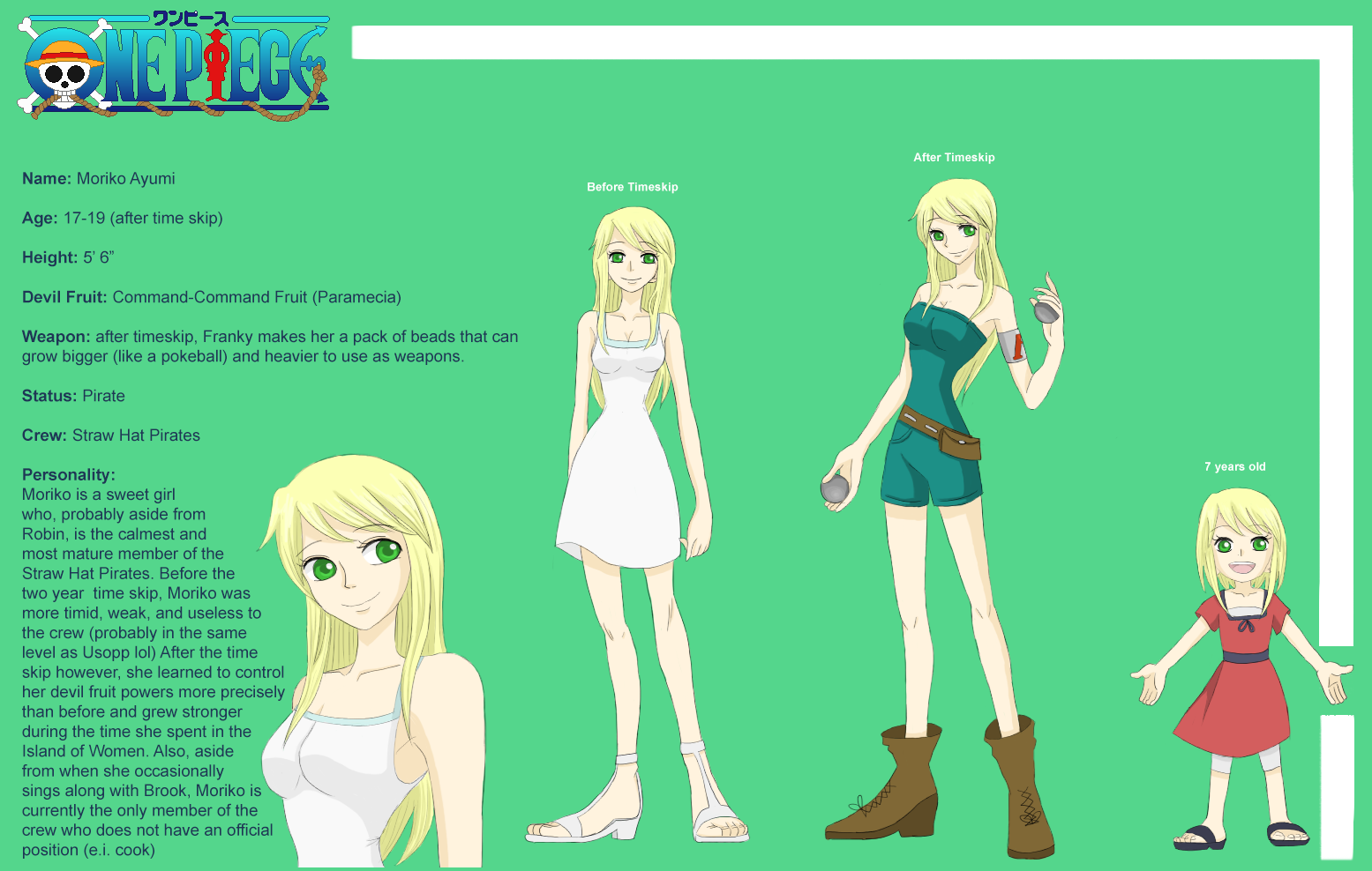 Moriko One Piece Character Template by MoriMori4184 on.