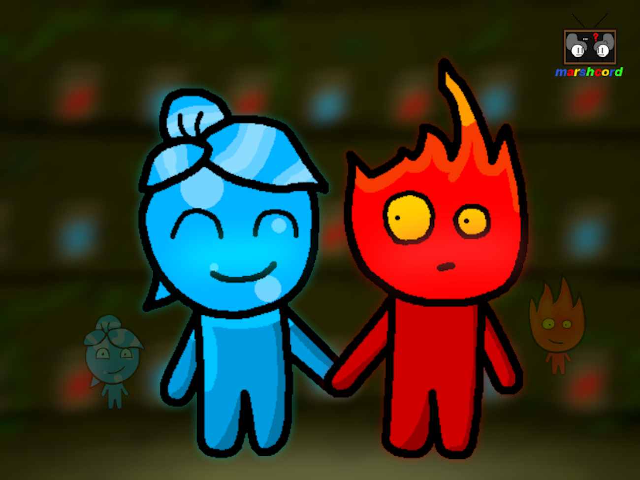 Fireboy x Watergirl by MarshcordArts on DeviantArt