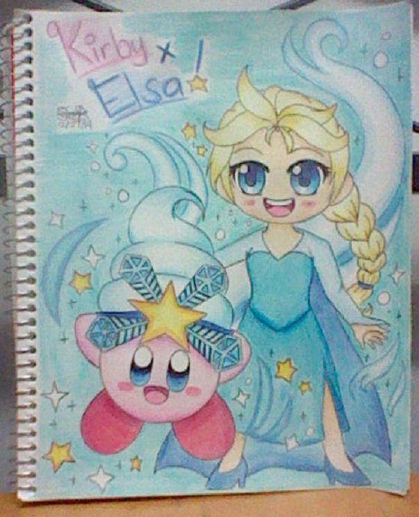 Snow Bowl Kirby and Elsa!!