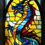 Stained glass dragon