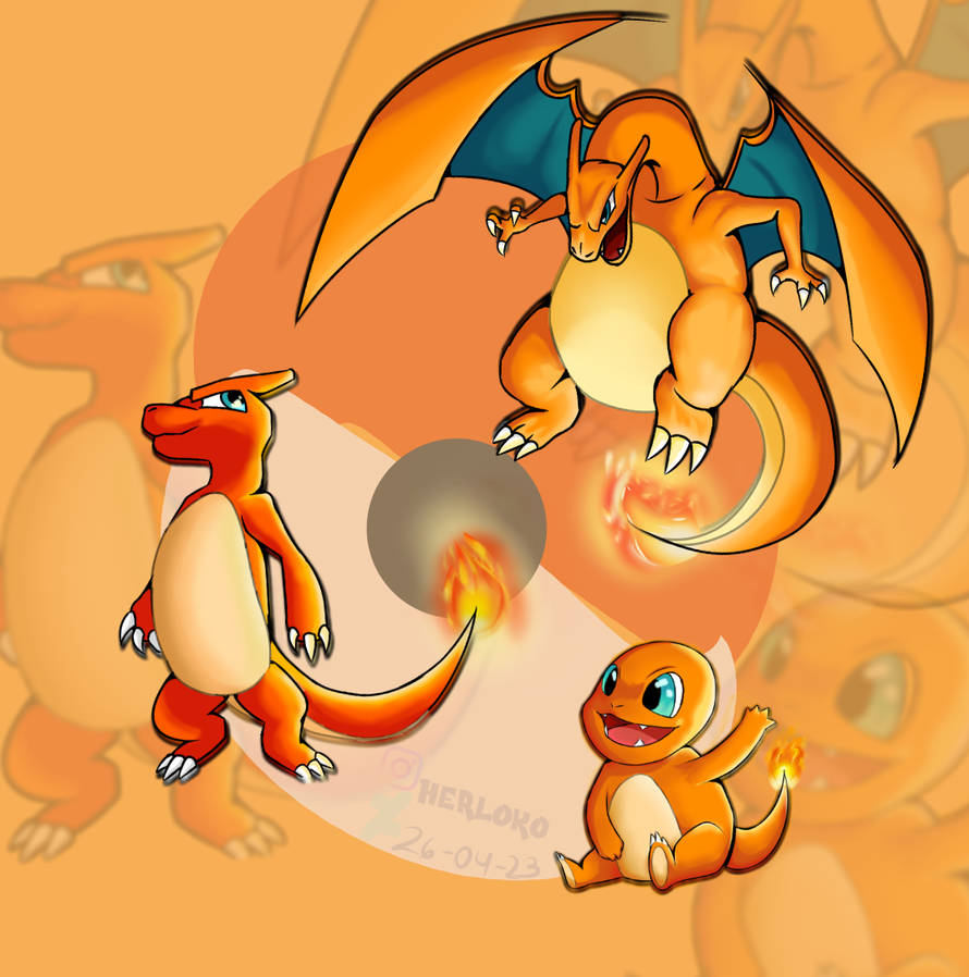 Charmander Evolution Animation Evolucion Charmander by Herloko on DeviantArt