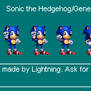 Sonic the Hedgehog 3X32 Bit style