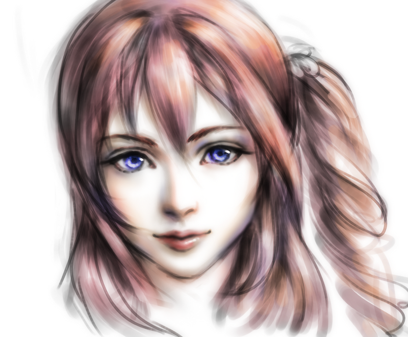 FFXIII-2 serah quick sketch :)