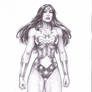 Wonder Woman ballpointpen sketch
