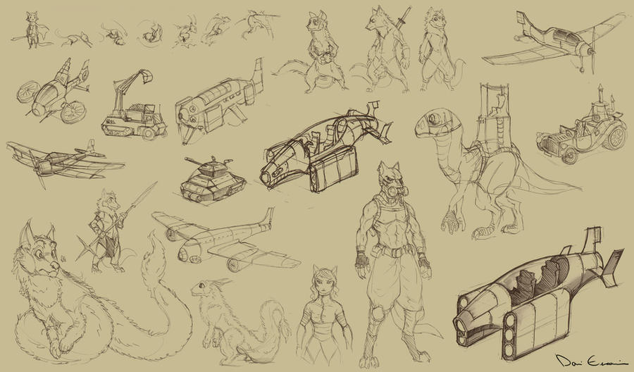 Sketch Dump - lotta stuff!