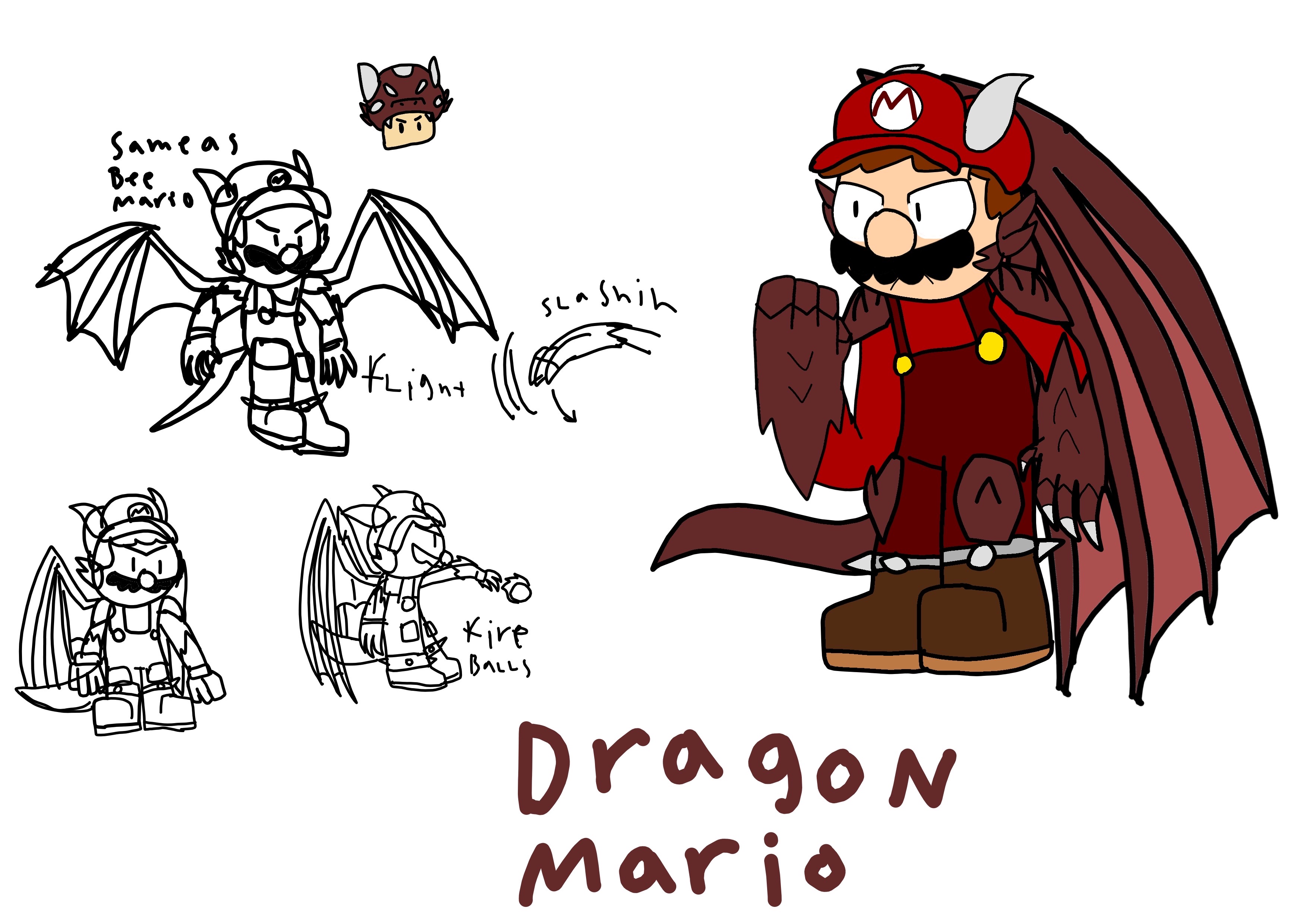 Dragon Mario power up by Sketchyboi25 on DeviantArt