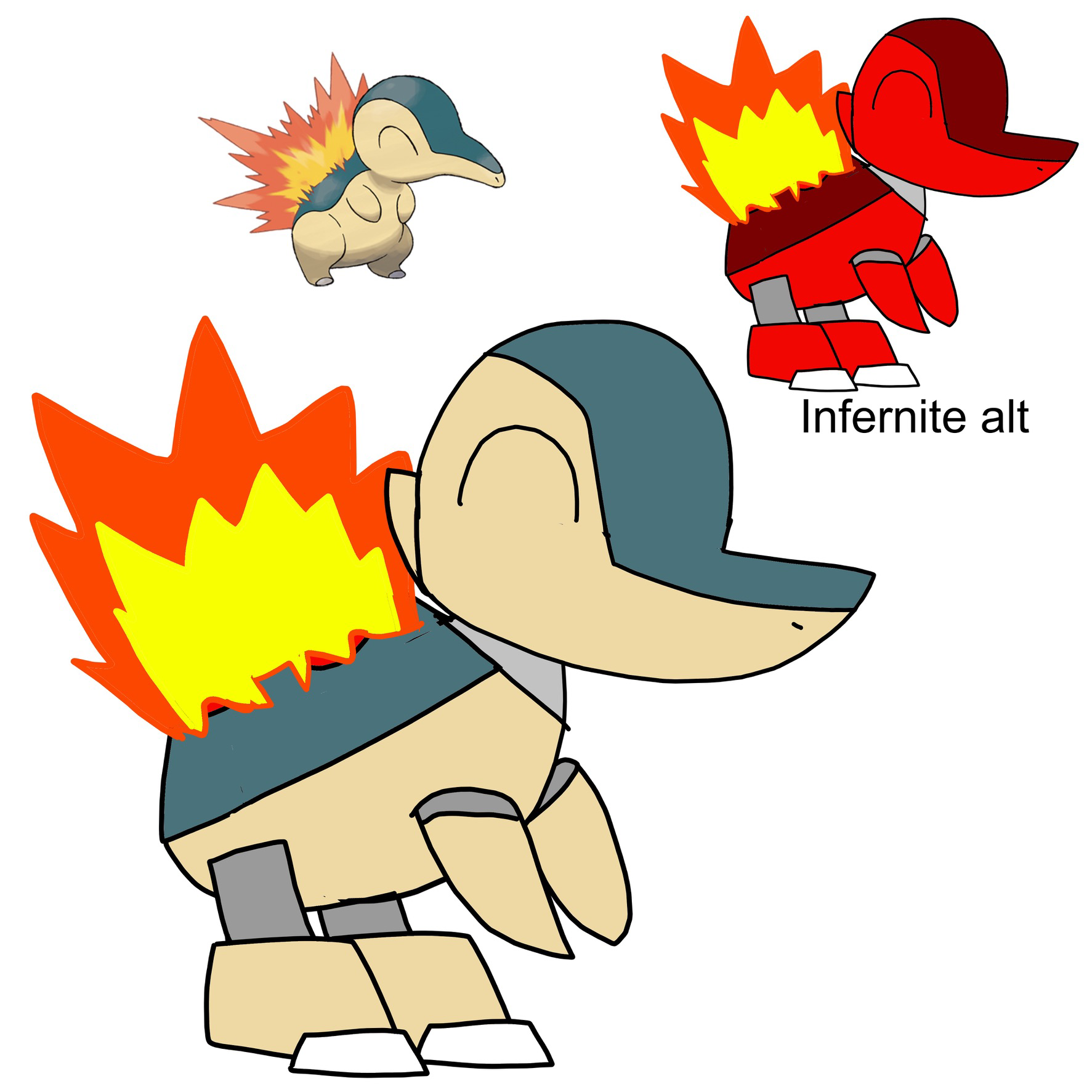 Mixel-fied Cyndaquil by Sketchyboi25 on DeviantArt