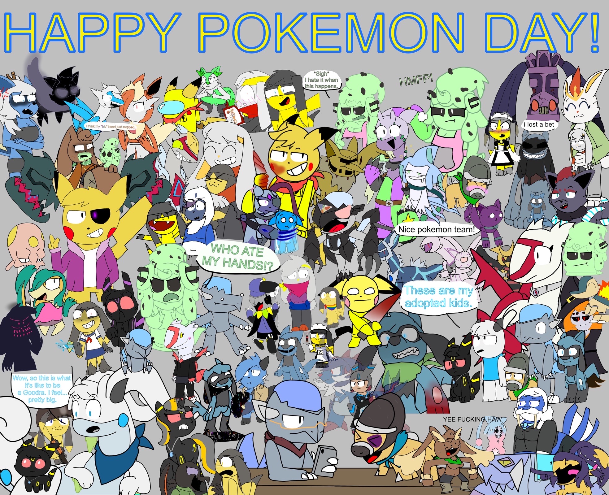 Pokemon Lab Deviantart Pokemon day art collab by Sketchyboi25 on DeviantArt