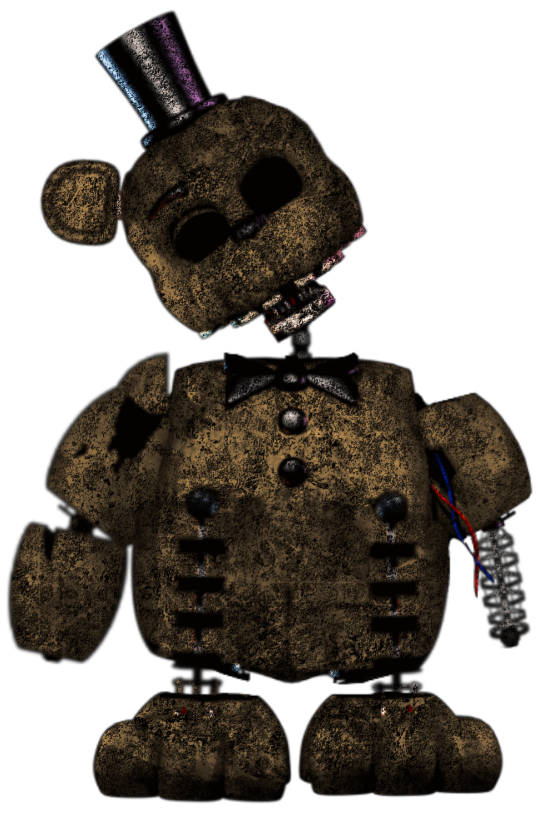 Withered Golden Freddy Full Body - [FNaF 2] by TheSubJact on DeviantArt