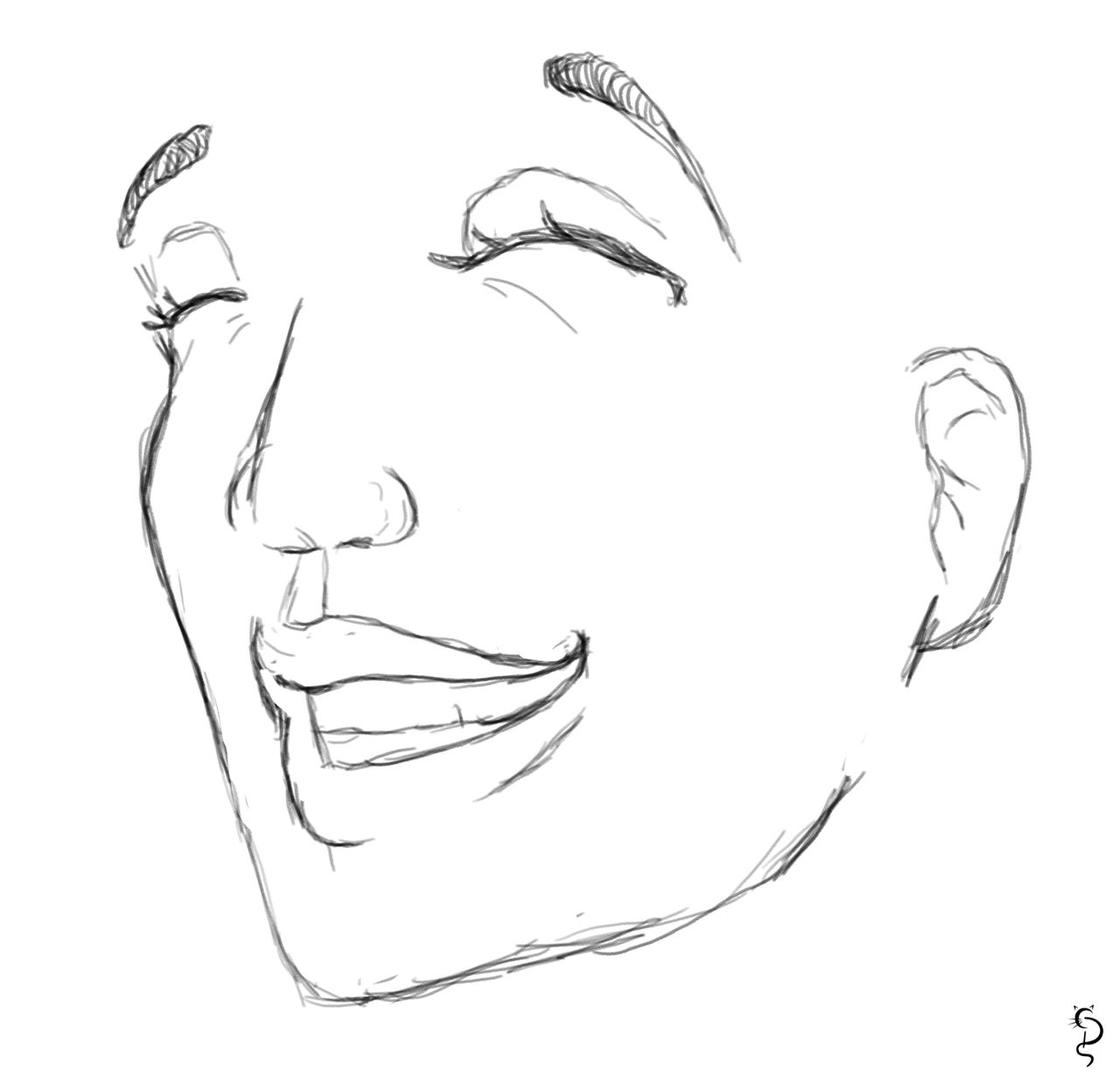 Laugh Line Drawing Laughter Lines by KittyTheS on DeviantArt