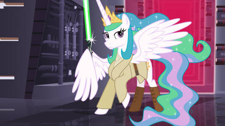 COMMISSION: Qui-Gon Celestia (for MLPJediQui-Gon)