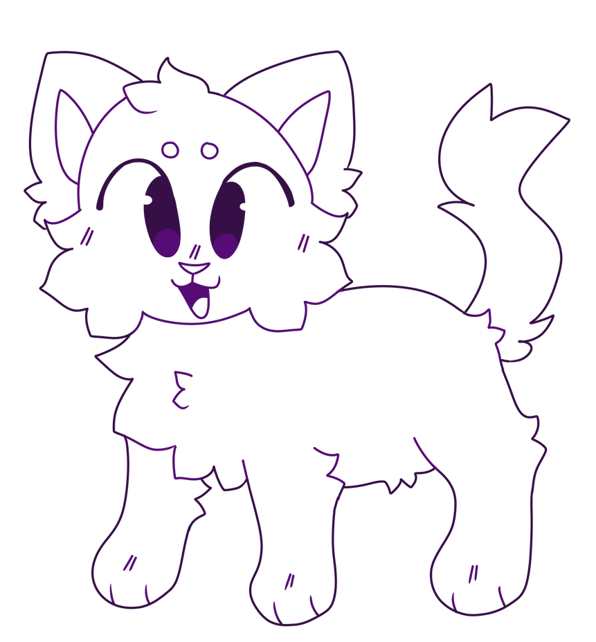 F2U chibi cat base by Gingerthefloof on DeviantArt