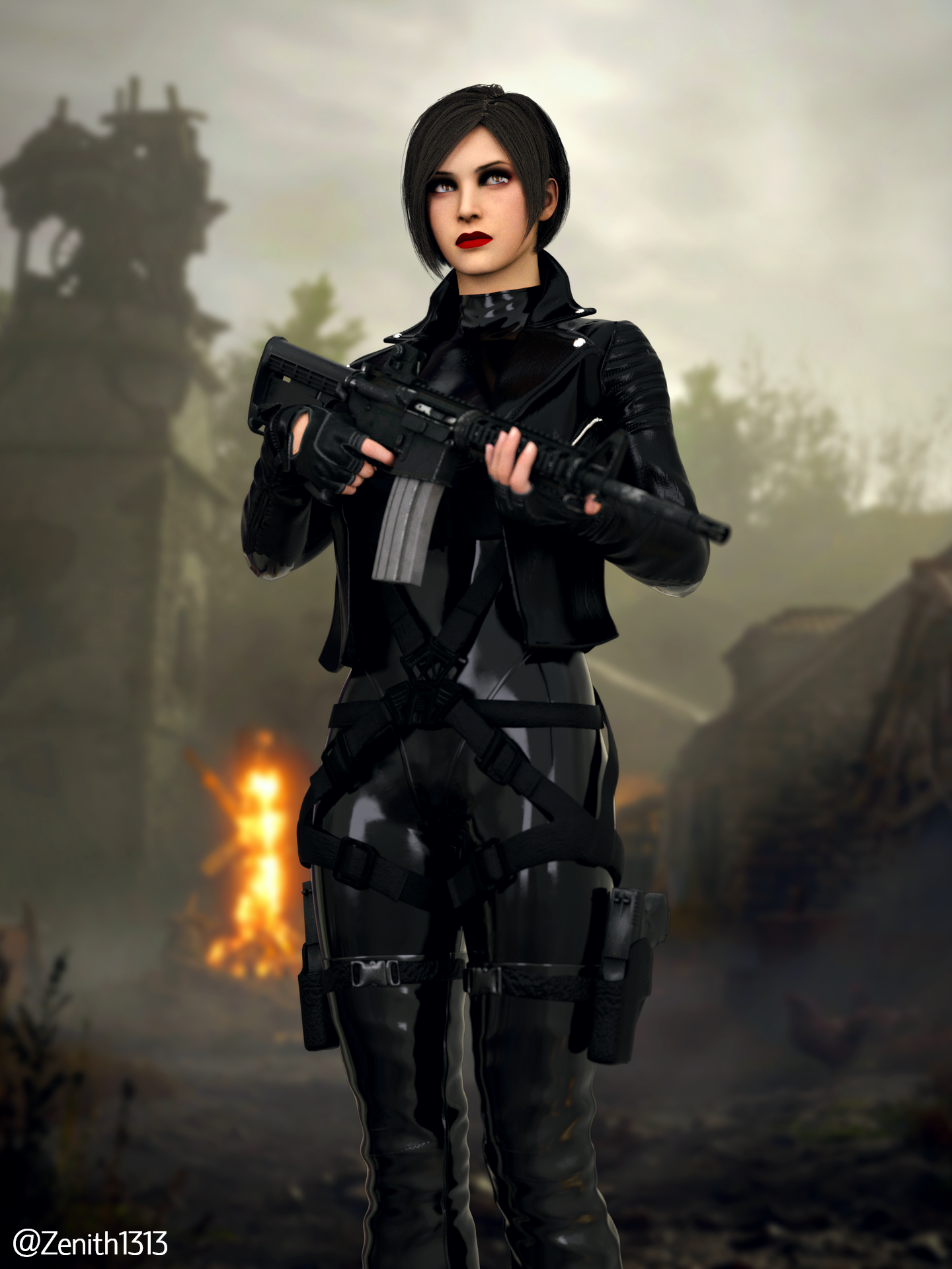 Ada, Ada Wong, women, video game characters, girls with guns