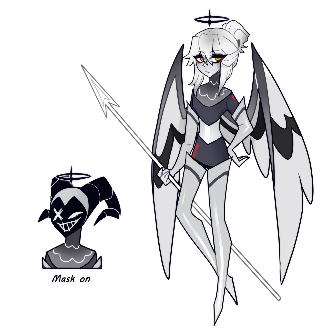 Hazbin Hotel excorist angel oc mythril by kokomi9959 on DeviantArt