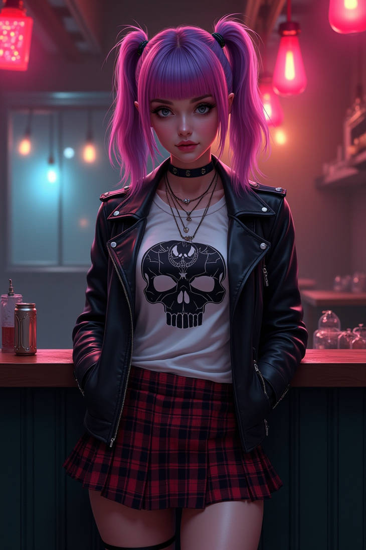 Punk Tech Deviantart Punk girl in bar 15 by 1773Boza on DeviantArt