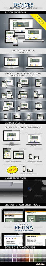 Devices - Responsive Web Mock-ups