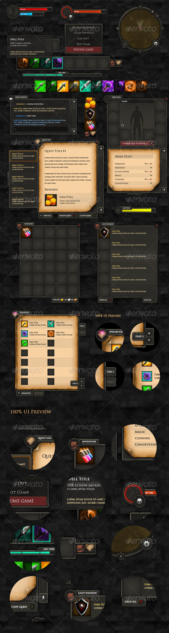 Avatars Rpg Game Assets from GraphicRiver