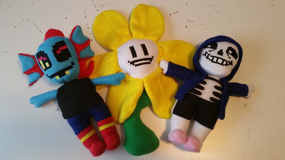 Undertale Inspired Flowey Plush Handmade Soft Plushie 7 in 