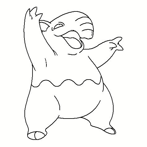 Desenhos para colorir Pokemon - Drowzee - Desenhos Pokemon